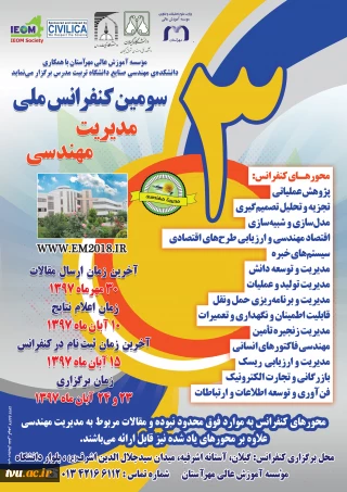 سومین کنفرانس ملی مدیریت مهندسی