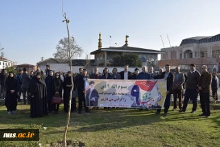 شرکت همکاران دانشگاه فنی و حرفه ای استان گلستان  در مراسم یوم الله 9 دی