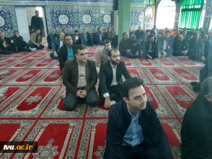 حضور ریاست به همراه، اساتید، همکاران در مراسم گرامیداشت یوم‌الله 9 دی 5