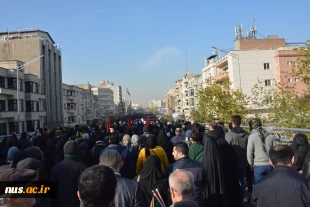 حضور اساتید و کارکنان دانشکده فنی امام محمد باقر(ع) ساری در مراسم وداع با سپهبد شهید حاج قاسم سلیمانی 2