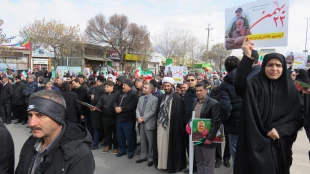 گزارش مراسمات برگزاری دهه مبارک فجر دانشگاه فنی و حرفه ای استان کرمانشاه 6