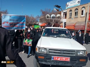 حضور پرشور دانشجویان، اساتید و کارکنان دانشکده سمیه در راهپیمایی 22 بهمن 3