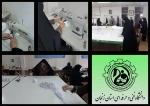 بازدید جناب آقای دکتر طاهری نماینده محترم زنجان در مجلس شورای اسلامی از کارگاه تولید ماسک  دانشکده قائم (عج) زنجان  2