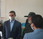 بازدید جناب آقای مهندس سیدعلی آقازاده استاندار مرکزی از کارگاه تولید ماسک دانشگاه فنی و حرفه ای استان مرکزی واحد دختران اراک (اطهر) 2