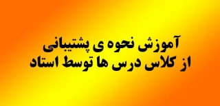 آموزش نحوه ای پشتیبانی از کلاس درس ها توسط استاد