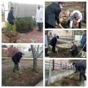 آغاز مراسم غرس 100 اصله نهال بمناسبت هفته درختکاری در آموزشکده فنی و کشاورزی مراغه 2