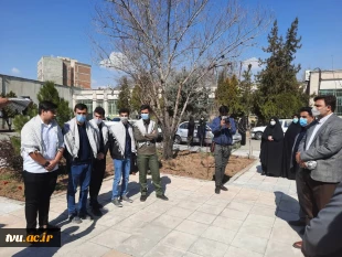 برگزاری مراسم رونمایی از یادمان شهید گمنام با حضور دکتر عرفان خسرویان
 11