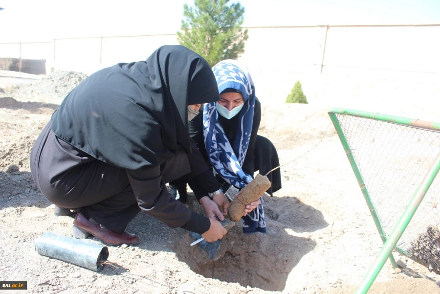 حضور همکاران آموزشکده فنی و حرفه‌ای دختران بیرجند در جشن درختکاری یکشنبه ۱۴۰۰٫۱۲٫۱۵