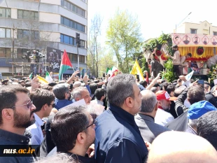 حضور پر شور دانشگاهیان دانشگاه فنی و حرفه‌ای در راهپیمایی روز جهانی قدس 5